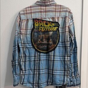 HANDMADE back to the future flannel
